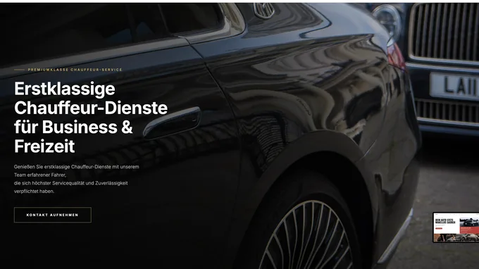 Chauffeurs – Website von Web.Agentur Köln